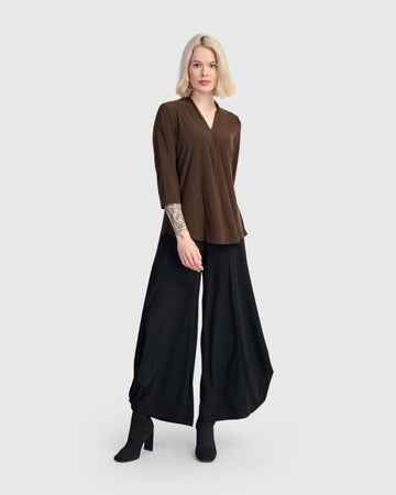 alembika-essential-slinky-v-neck-top-sepia image 5