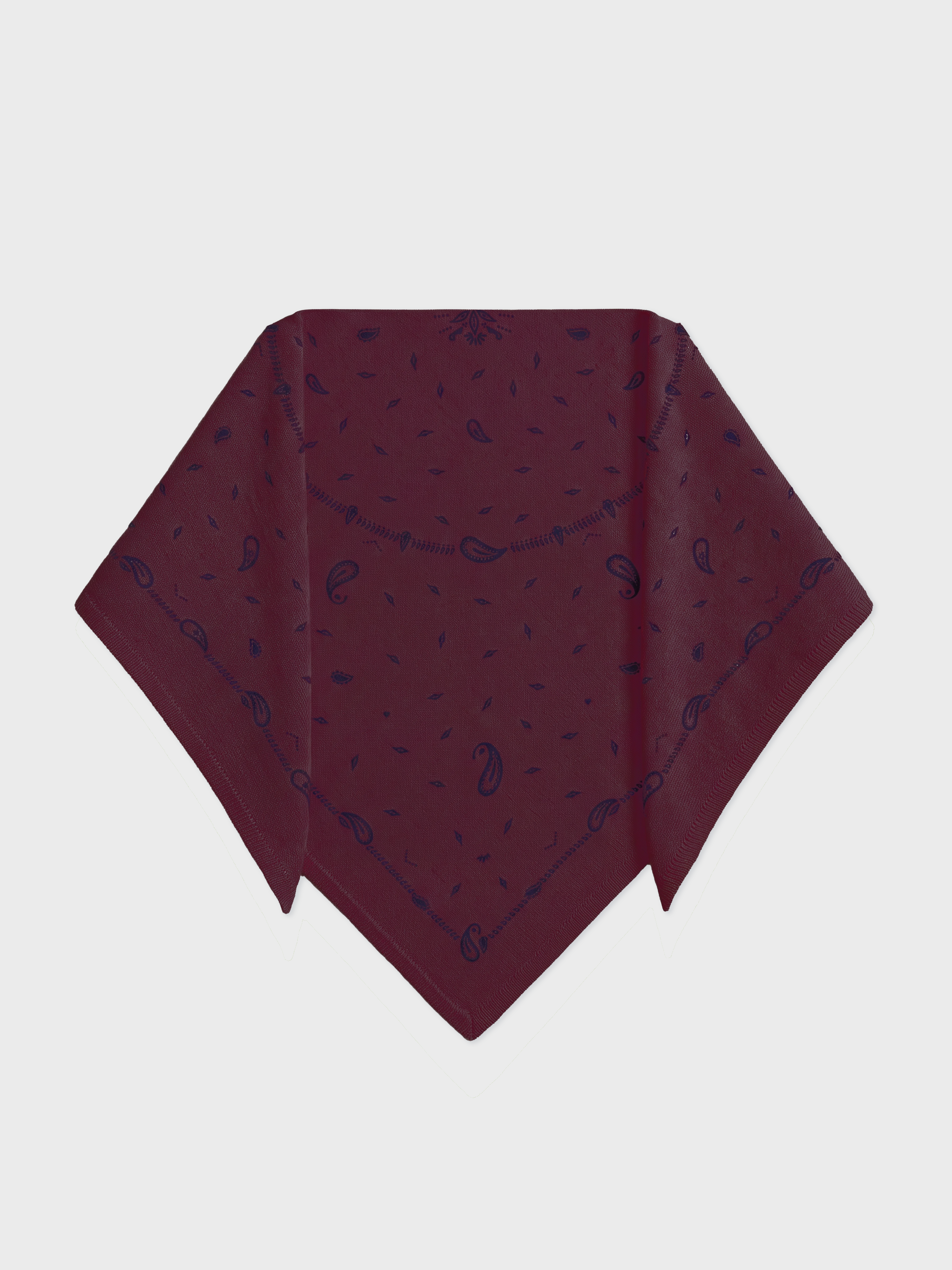 absolut-armance-print-dreieckstuch-damen-100-kaschmir-bandana-druck-burgunderrot image 1