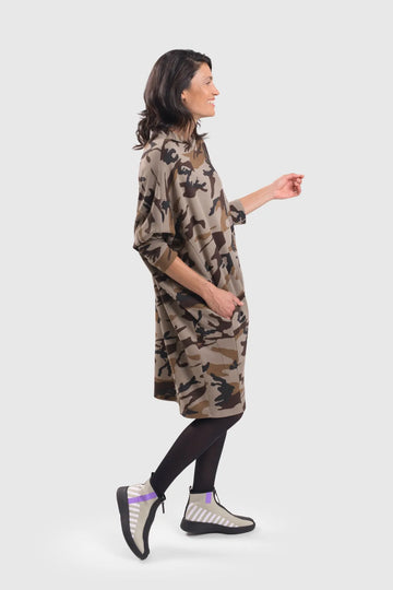 alembika-urban-dolman-kleid-damen-braun-camo image 6