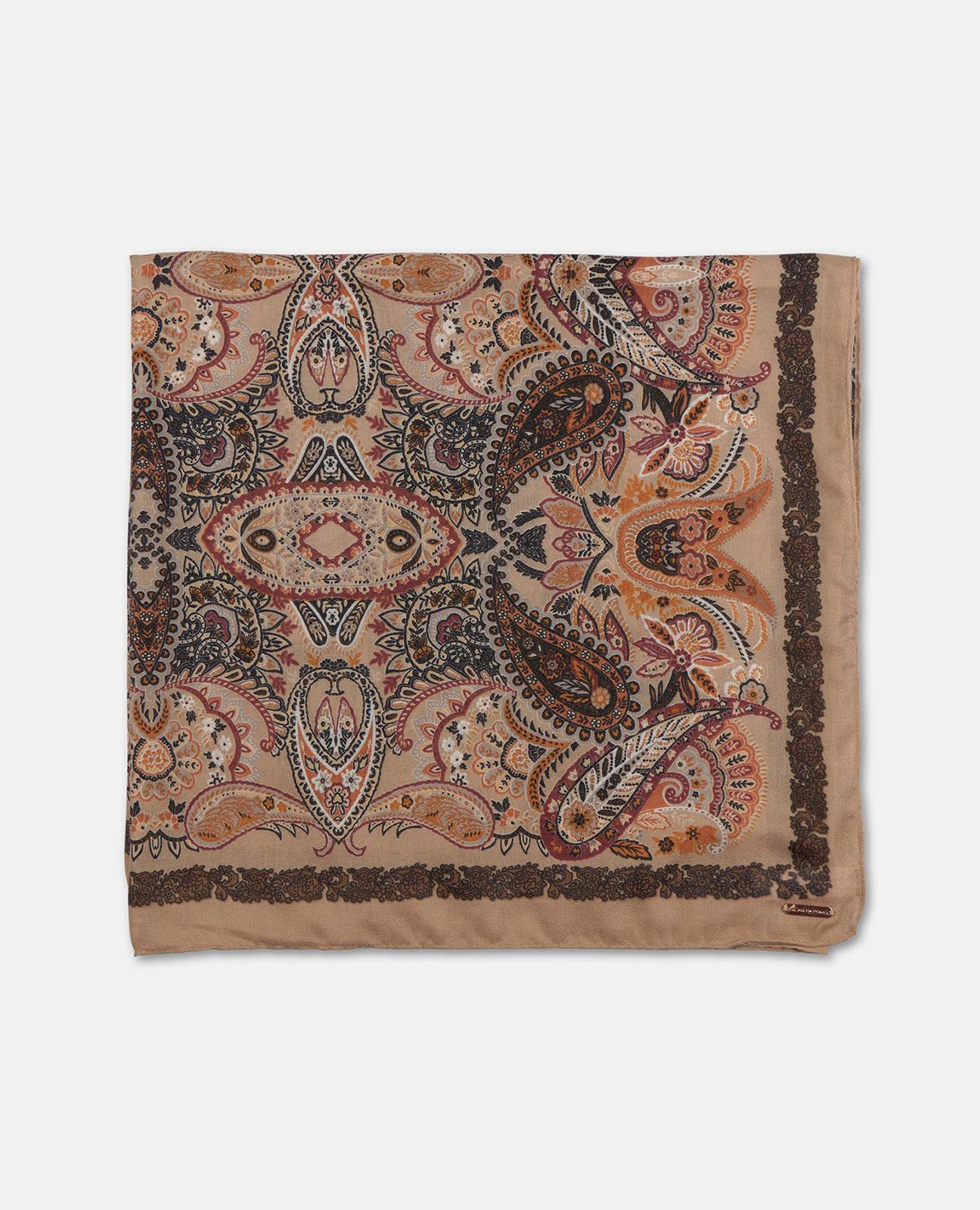 alma-en-pena-rechteckschal-paisley-camel image 2