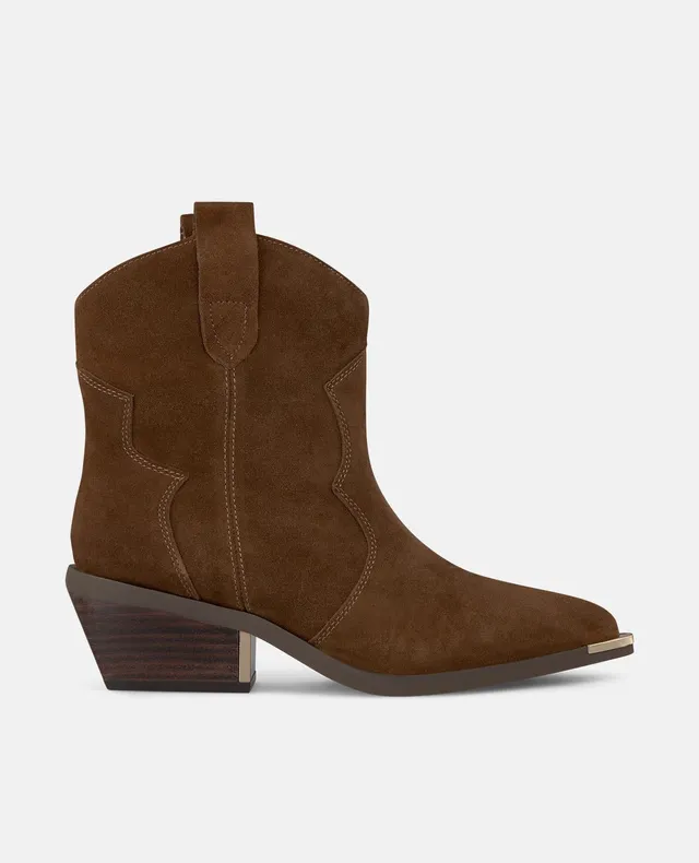 alma-en-pena-cowboy-flat-bootie-flache-damen-stiefelette-camel image 1