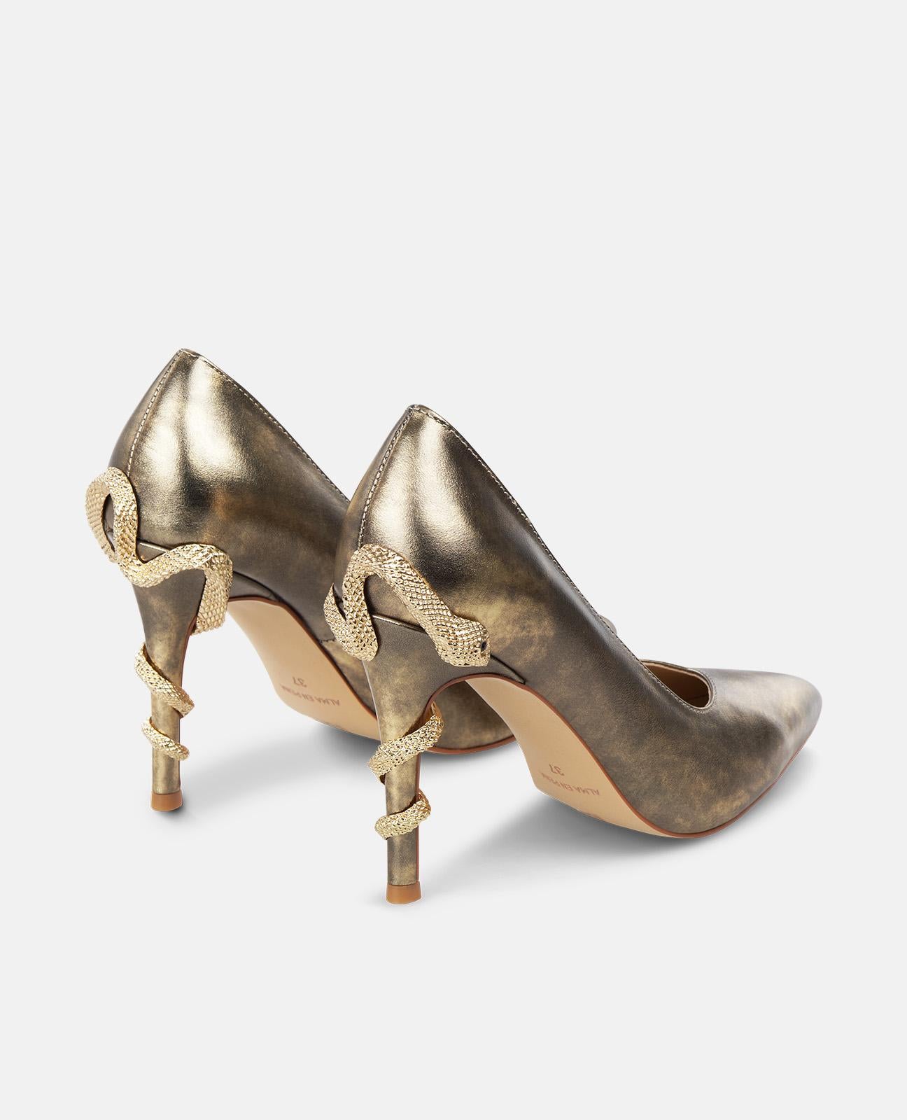 alma-en-pena-pumps-bronze-snake-optik-spitz-9-cm image 3