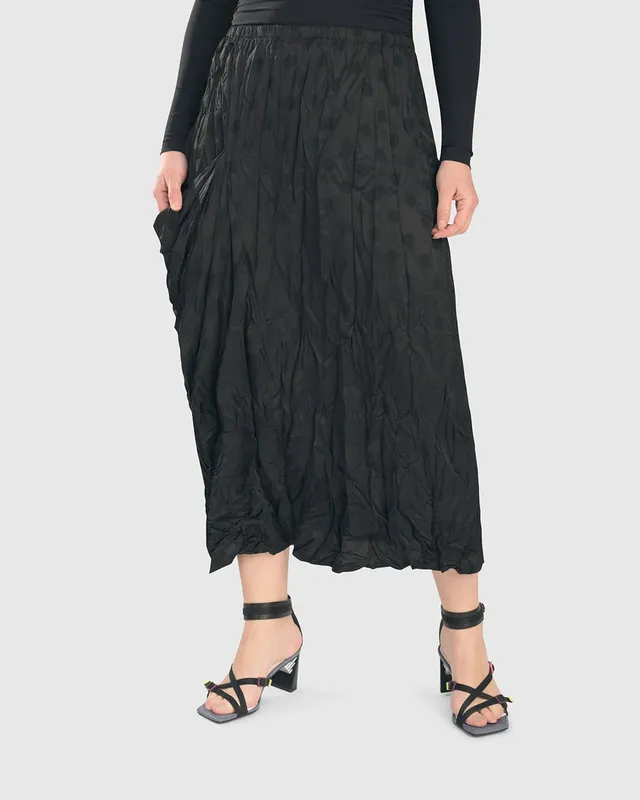 alembika-naomi-crinkle-skirt-dots-schwarz image 1