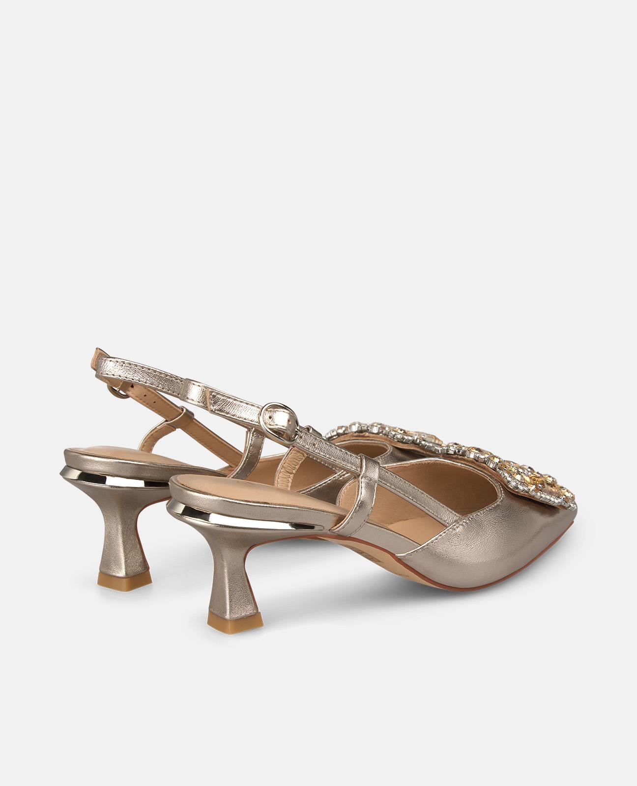 alma-en-pena-heeled-salon-slingback-pumps-bronze-6-2-cm-mit-schmuck-detail image 3