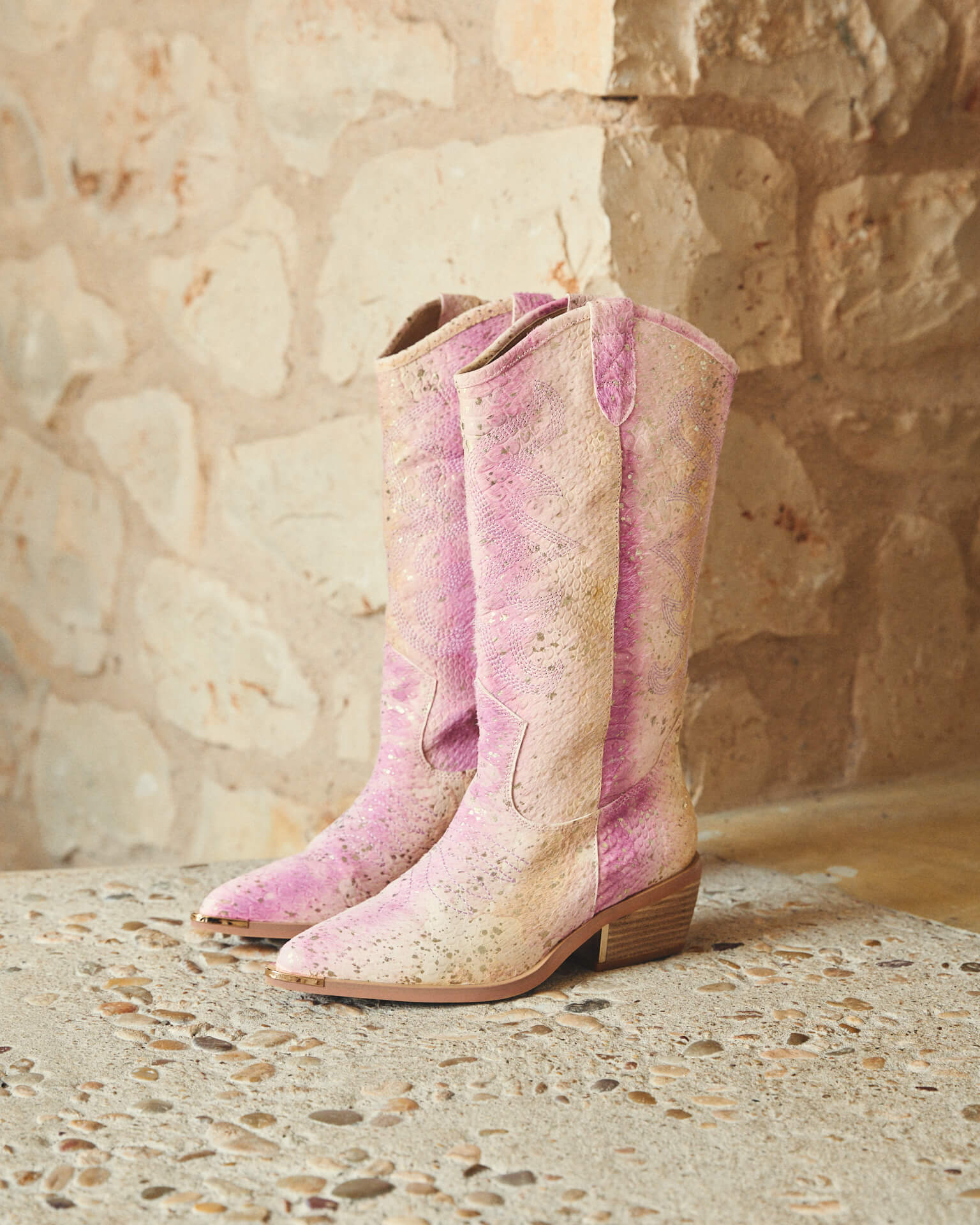 alma-en-pena-special-cowboy-boot-cowboystiefel-schlangenoptik-rosa-5-cm image 6