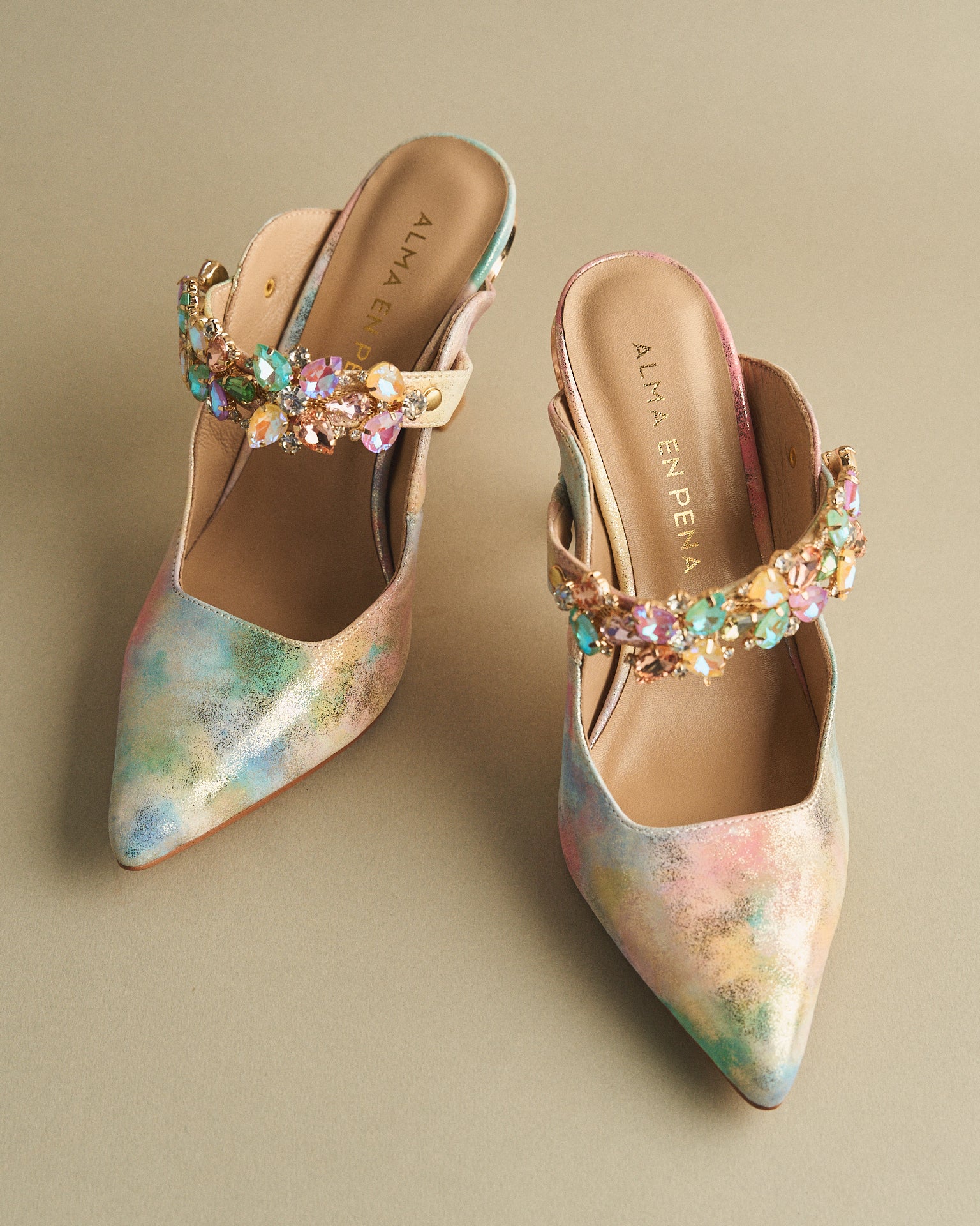alma-en-pena-mules-mit-strassriemen-rosa image 1