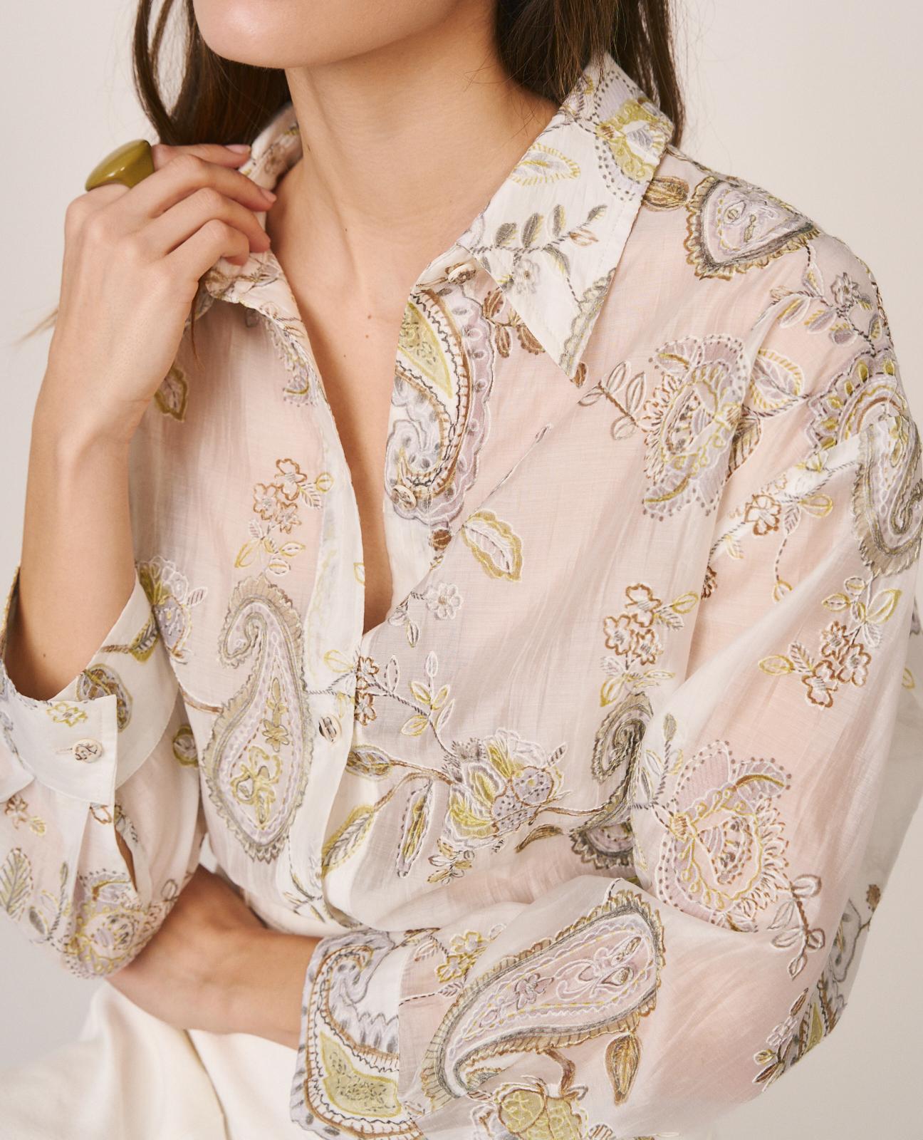 alma-en-pena-paisley-bluse-wei-mit-stickerei-langarm-hemdkragen image 5