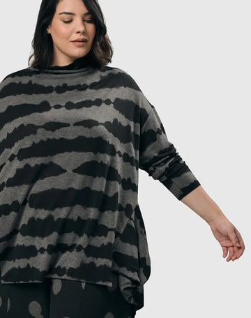 alembika-ripple-trapeze-top-tie-dye-langarmshirt image 6