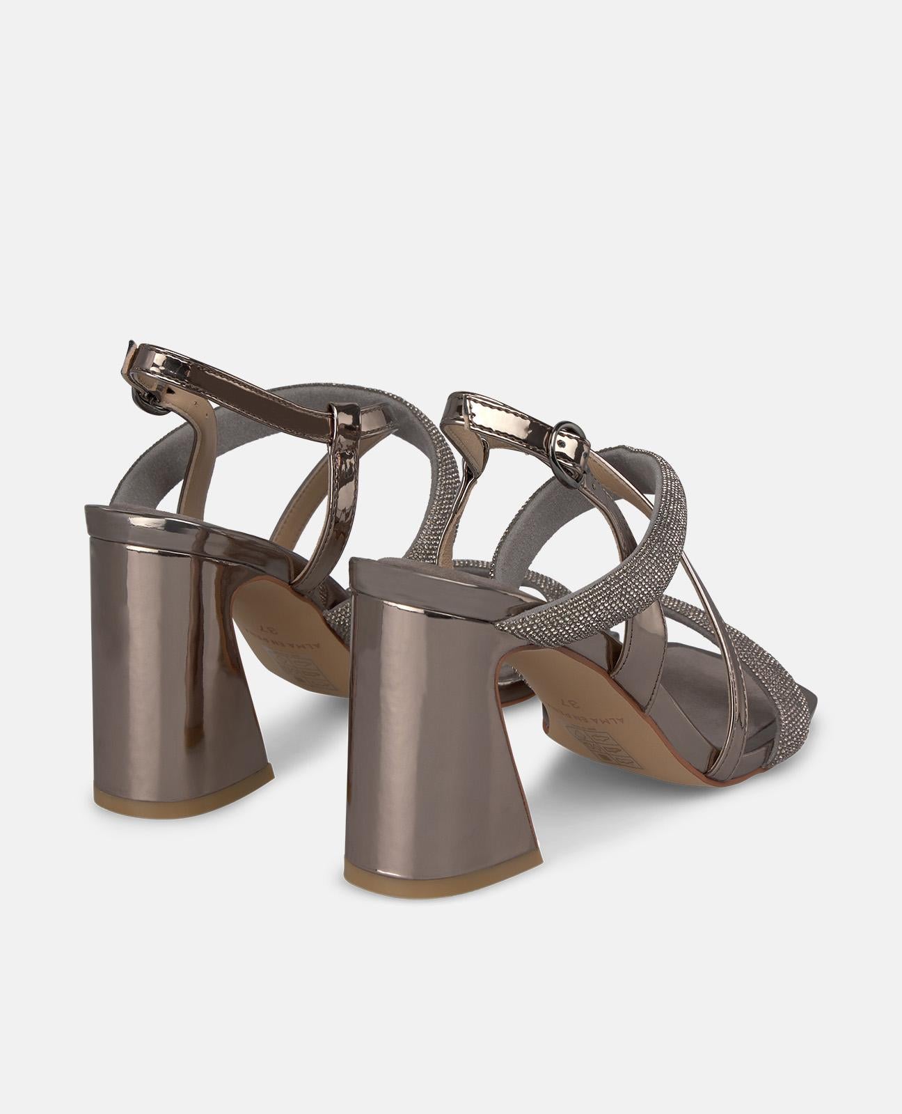 alma-en-pena-metallic-heeled-sandals-blockabsatz-bronze-9-8-cm image 3
