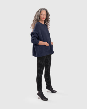 alembika-on-repeat-sweater-navy-oversize-strickpullover image 4