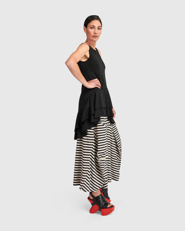 alembika-urban-staple-ruffle-tank-schwarz-a-linie-tr-gertop image 5