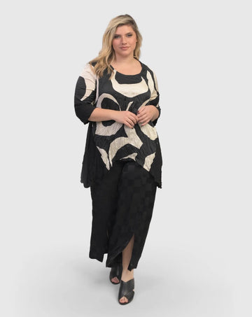 alembika-luxe-satin-hose-check-karo-mit-schlitz image 2