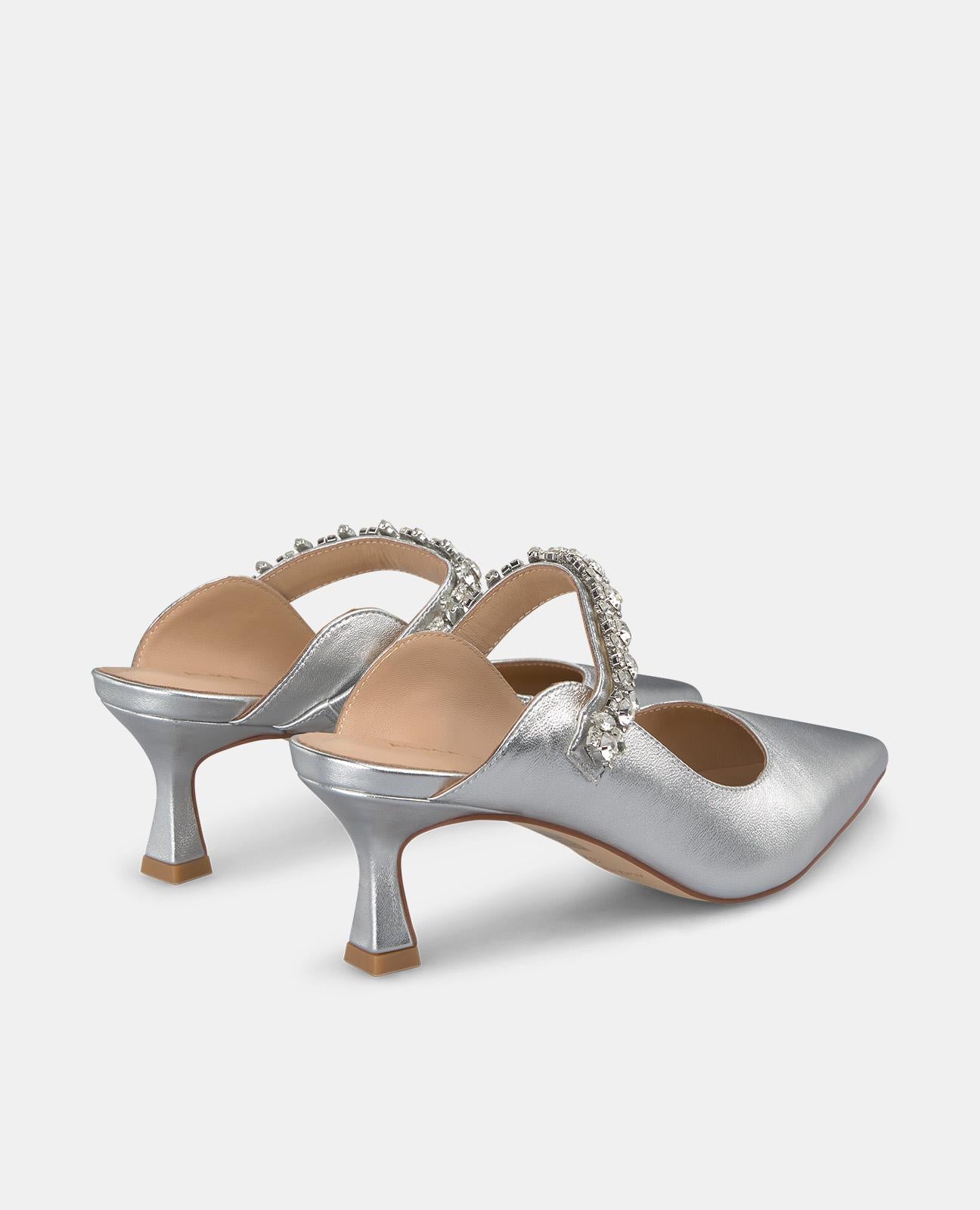 alma-en-pena-mule-schnallenlos-mit-strass-riemen-6-cm-absatz-silber image 3