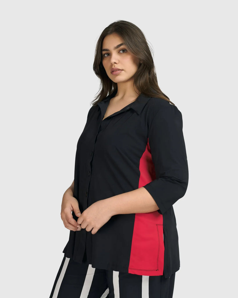 alembika-tekbika-adeline-shirt-jacket-schwarz image 1