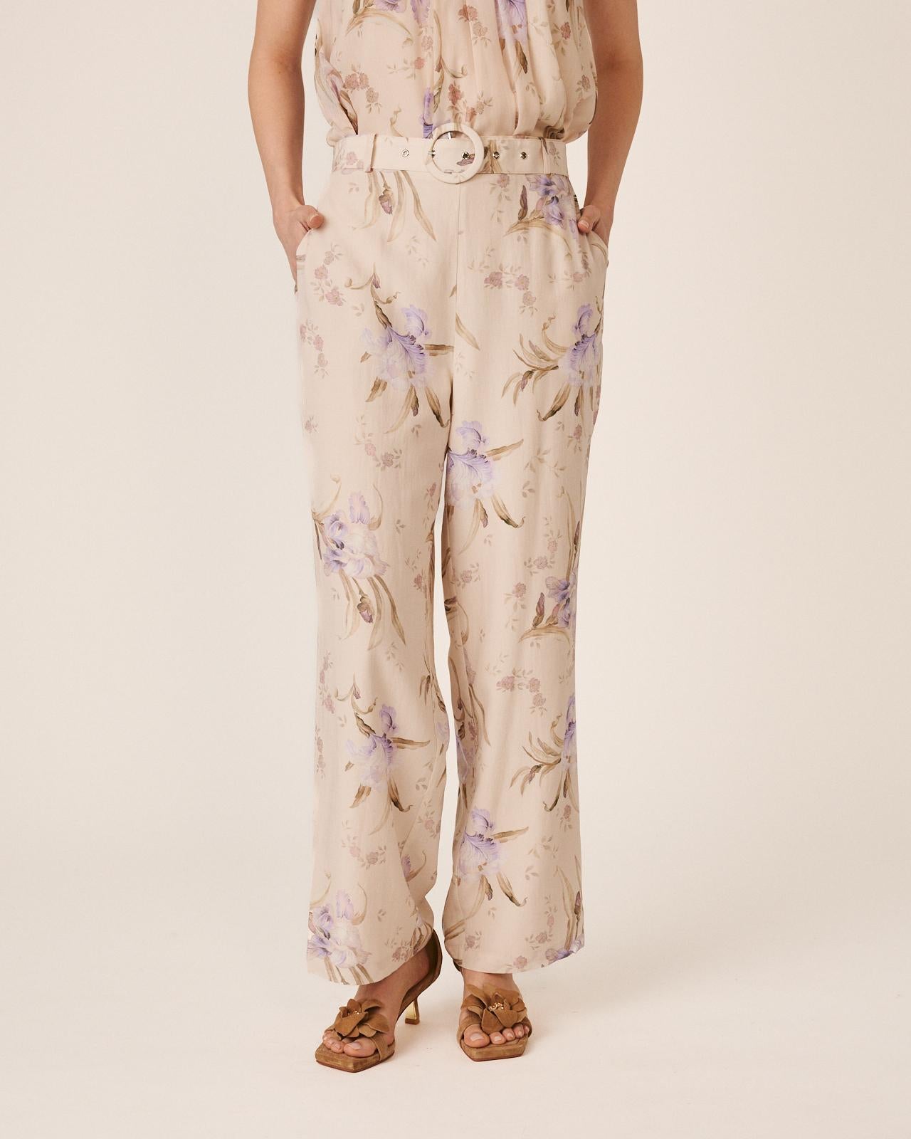 alma-en-pena-print-hose-wide-leg-mosaik-lila image 2