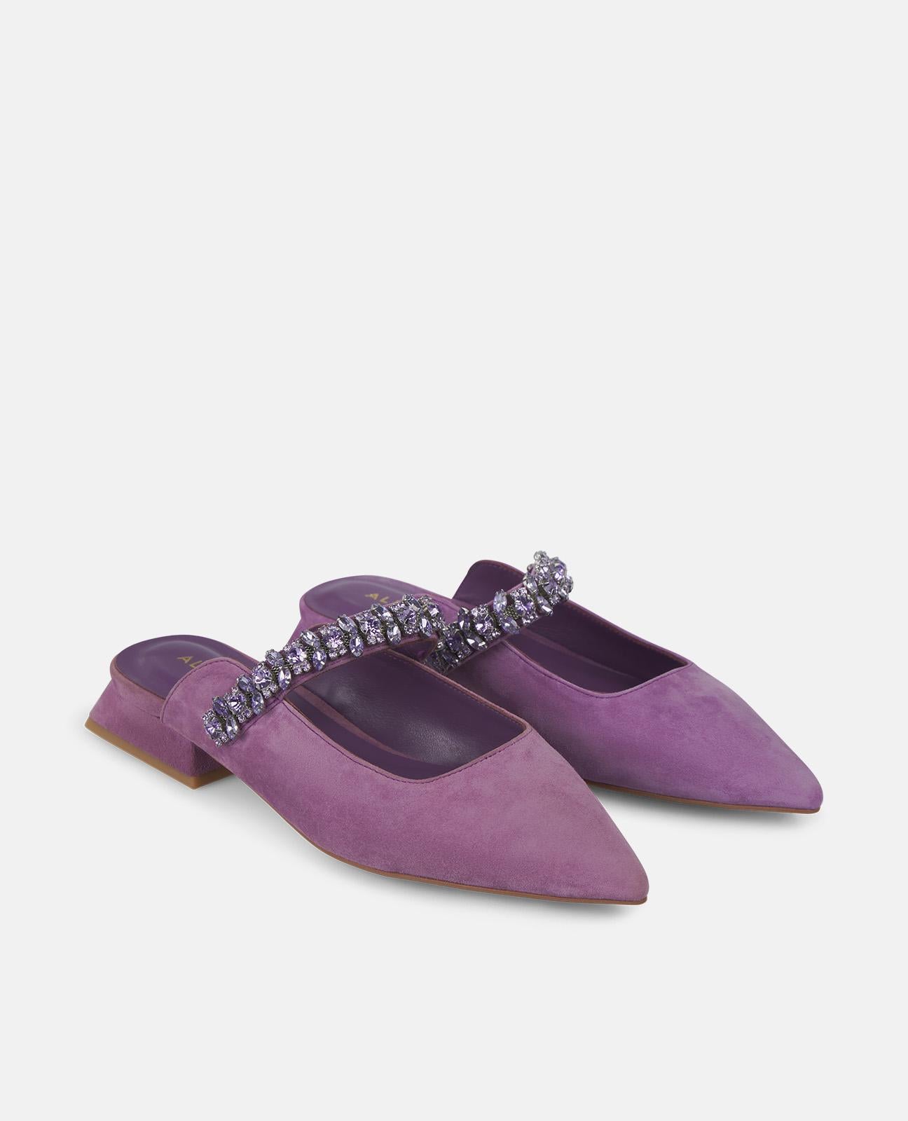 alma-en-pena-spangen-ballerinas-violett-mit-strassriemen-2-cm image 2