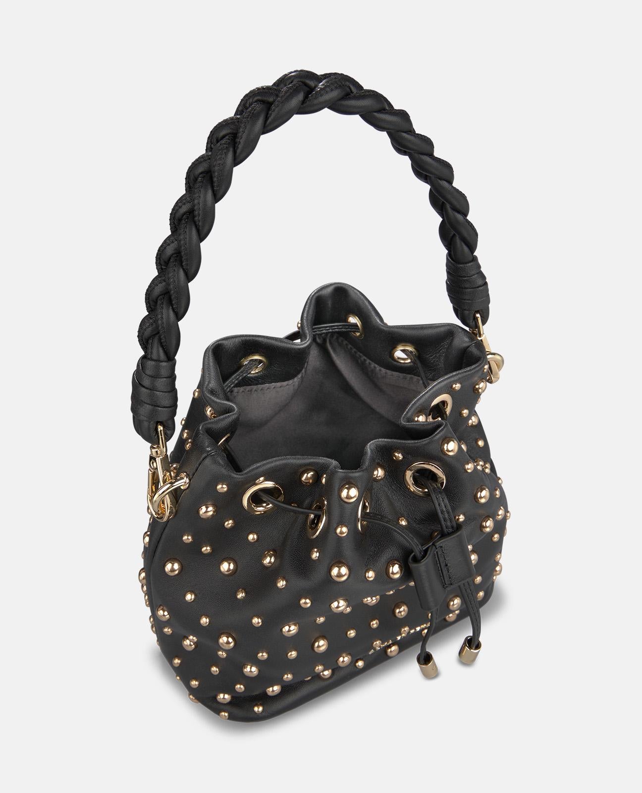 alma-en-pena-napa-leather-candy-bag-damen-beuteltasche-schwarz image 6