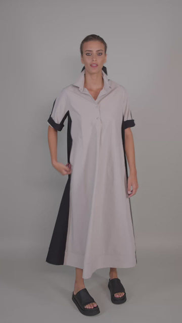 alembika-urban-trapeze-maxi-kleid-baumwolle image 3