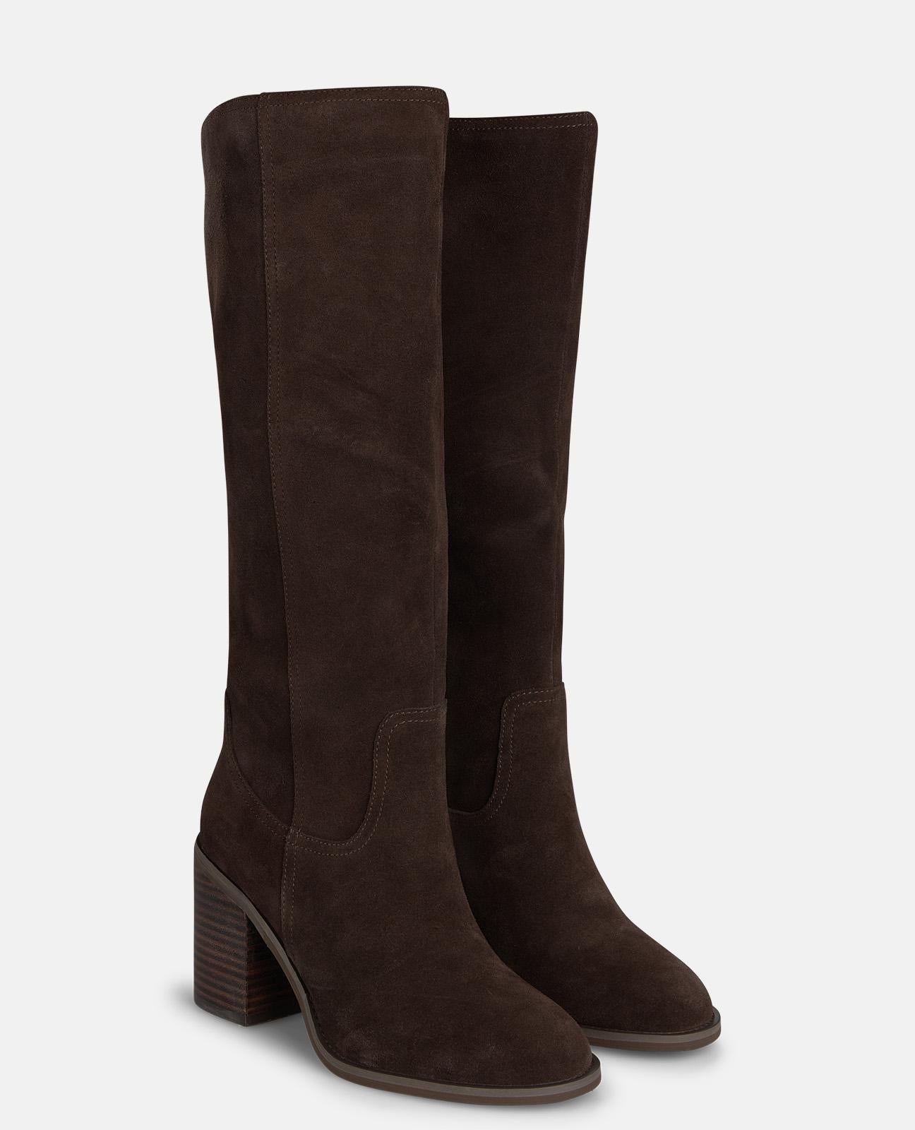 alma-en-pena-hoher-stiefel-wildleder-braun-8-5-cm image 2