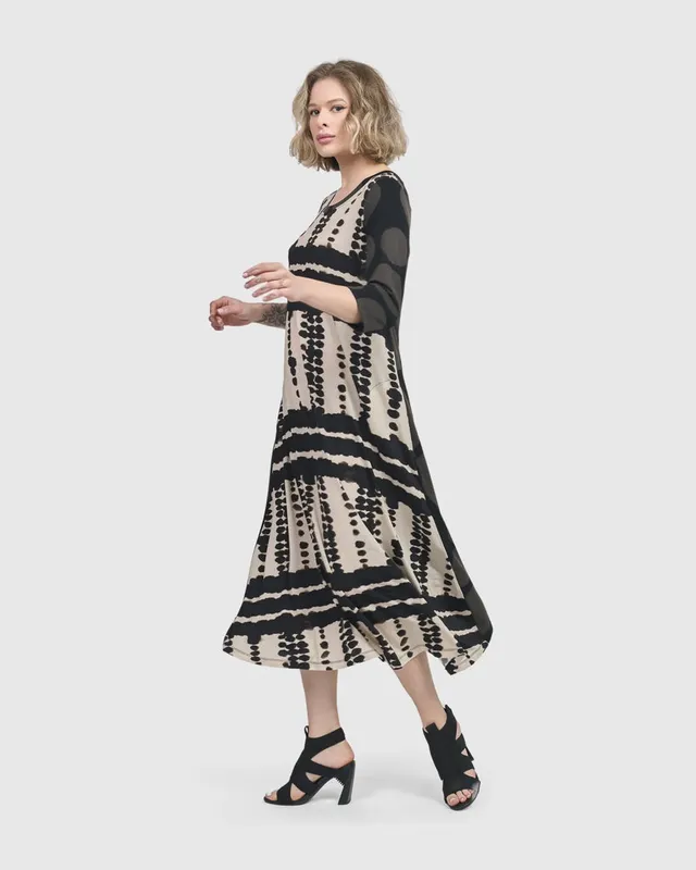 alembika-incan-trail-t-shirt-kleid-savanna-midi image 1