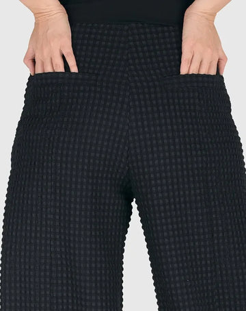 alembika-waffle-wide-leg-hose-schwarz image 4