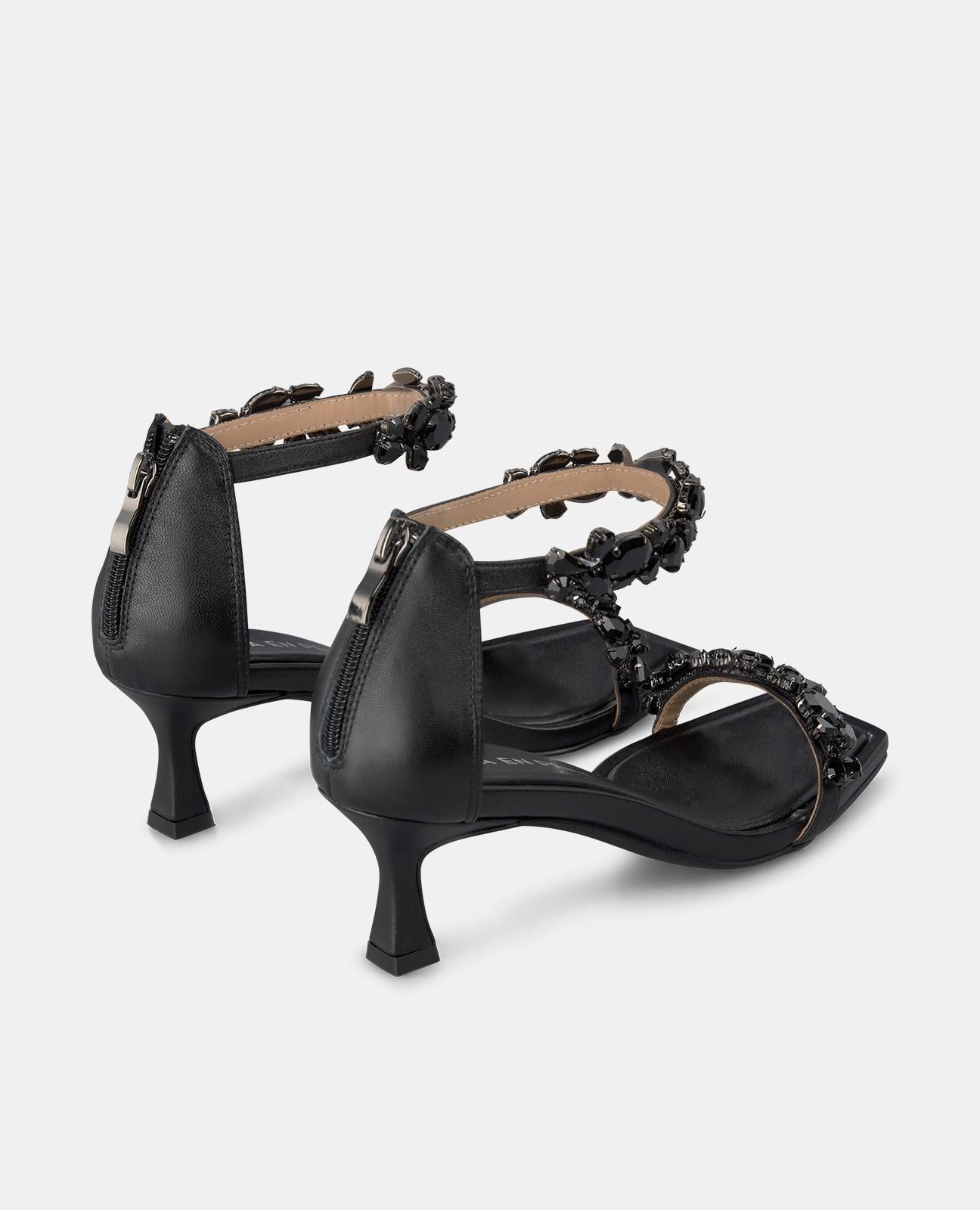 alma-en-pena-mini-heel-sandal-schwarz-6-cm-absatz-strass-riemchen image 3