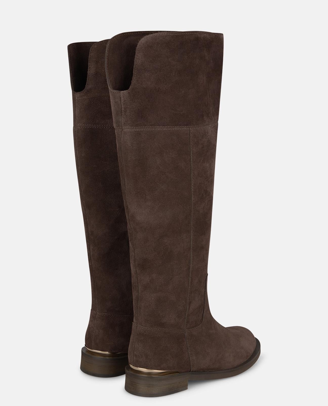 alma-en-pena-flache-wildleder-stiefel-braun-3-cm image 3