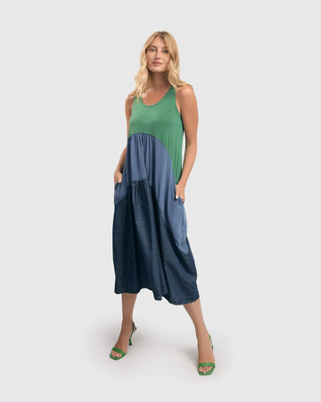 alembika-fresh-colorblock-swing-kleid-ocean-rmellos image 2