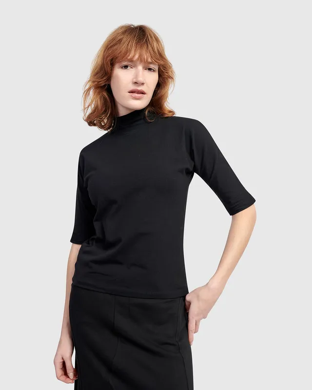 alembika-urban-base-mockneck-tee-black-stehkragen-shirt image 1