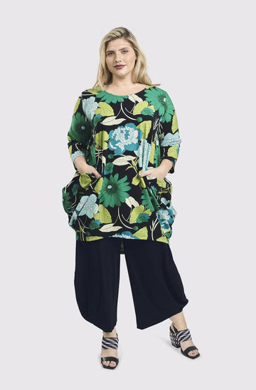 alembika-cocoon-tunika-top-floral-baumwoll-tunika image 4