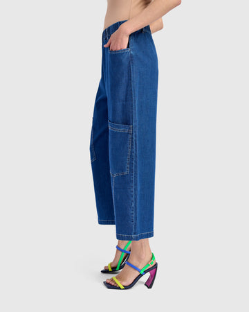 alembika-denim-palma-capri-hose-blau image 4