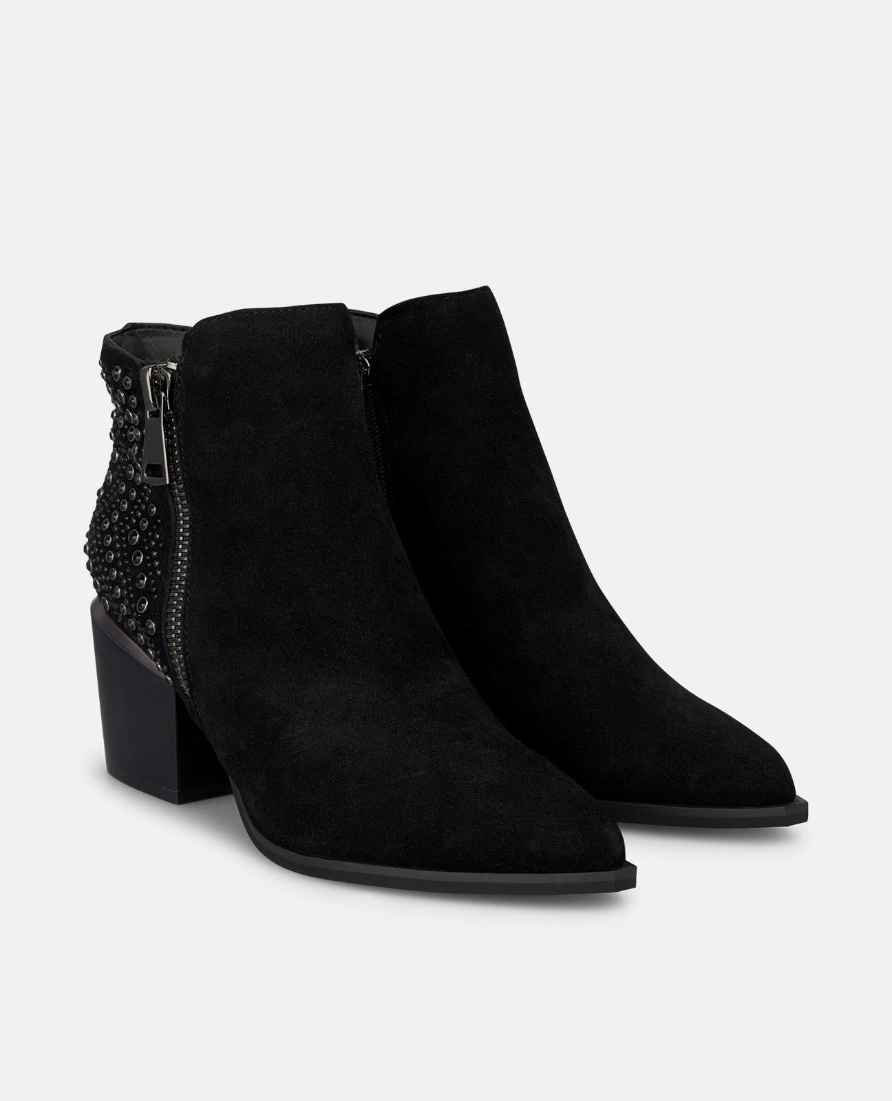 alma-en-pena-stiefeletten-wildleder-schwarz-strass-7-3-cm image 2