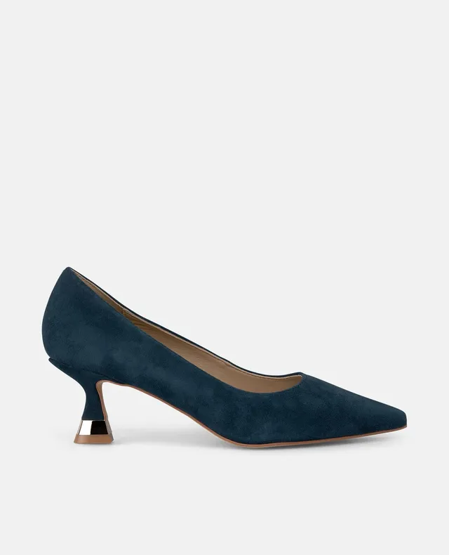 alma-en-pena-low-heel-pumps-navy-6-cm-spitz image 1