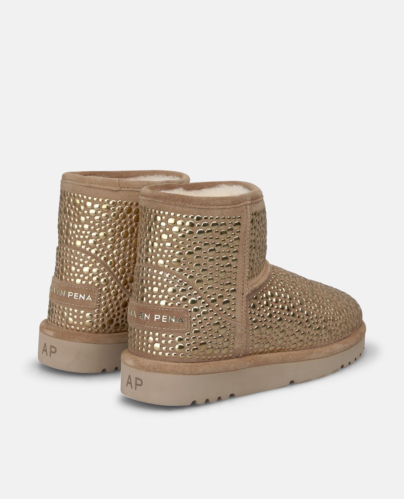 alma-en-pena-suede-apr-s-ski-boots-winterboots-vison-mit-goldnieten image 3