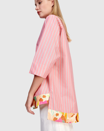 alembika-jasmine-collarless-shirt-bluse-blush image 4