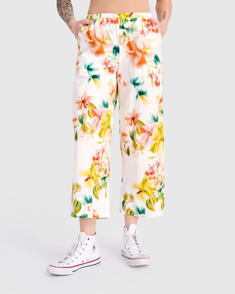 alembika-garden-cotton-pants-white-floral-damen-hose image 1