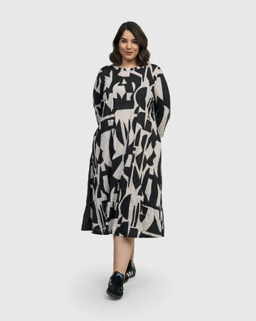 alembika-radio-midi-kleid-mono image 5