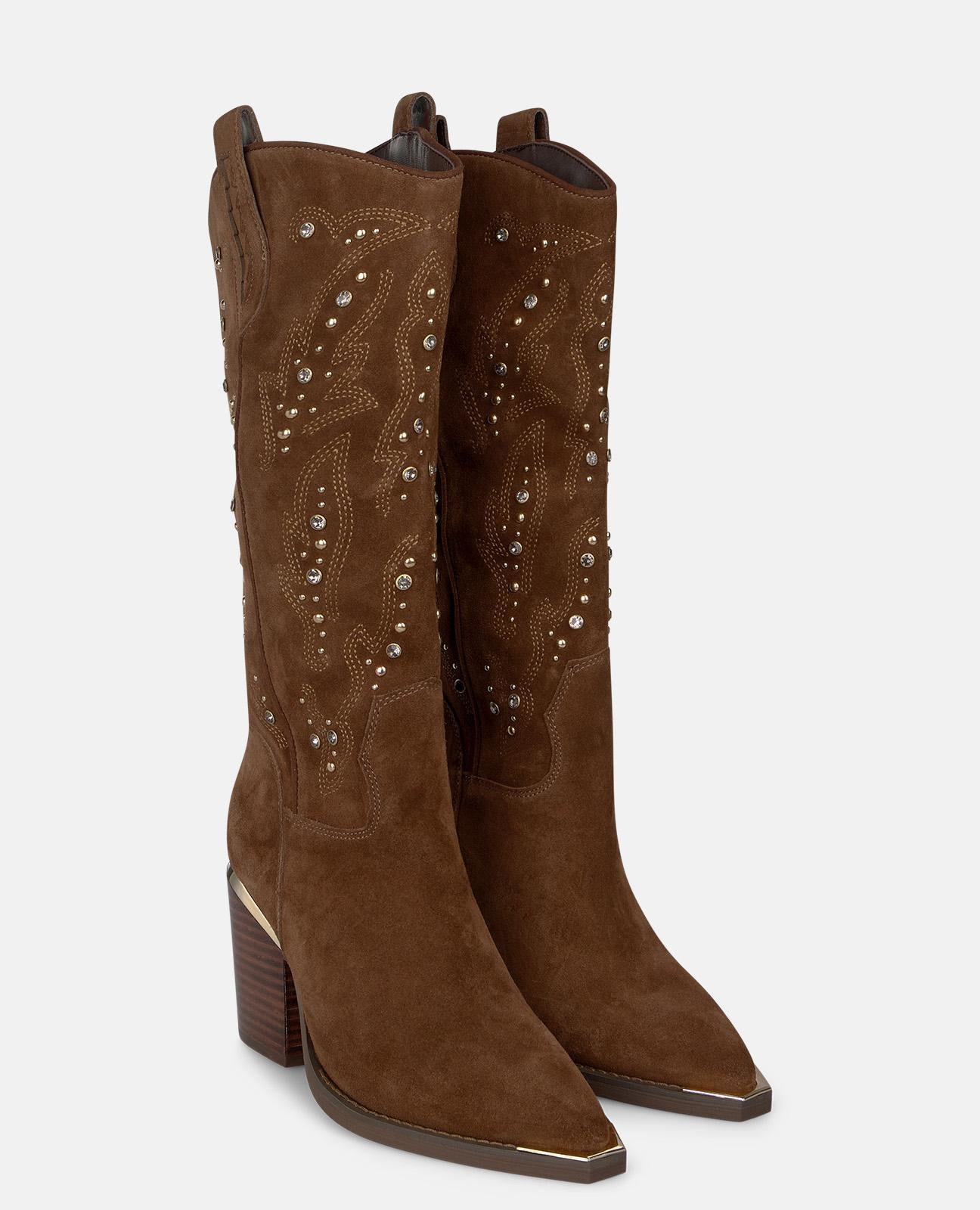alma-en-pena-cowboy-boots-wildleder-camel-7-5-cm image 3