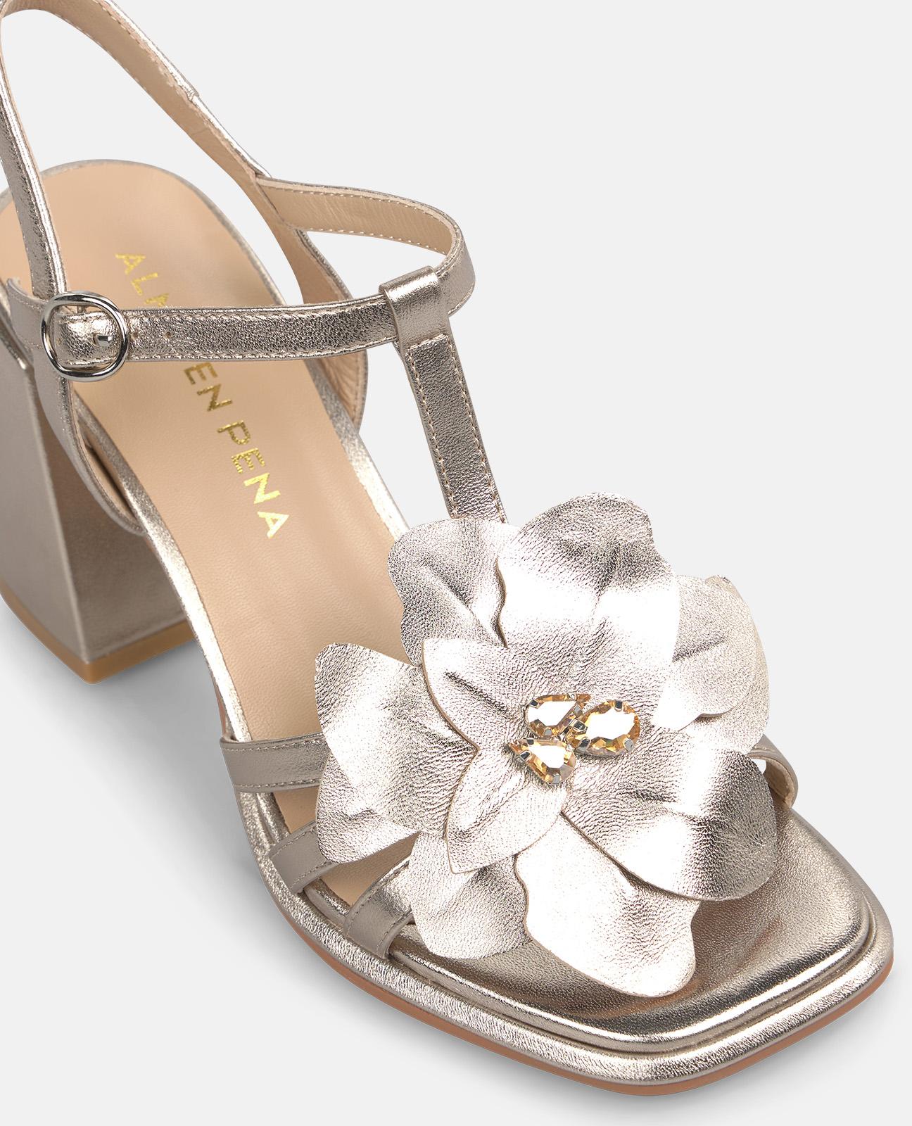 alma-en-pena-metallic-sandale-blume-9-cm-bronce image 4