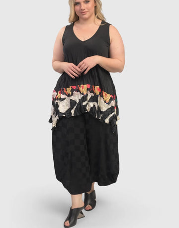 alembika-luxe-satin-punto-pants-check-stoffhose image 3