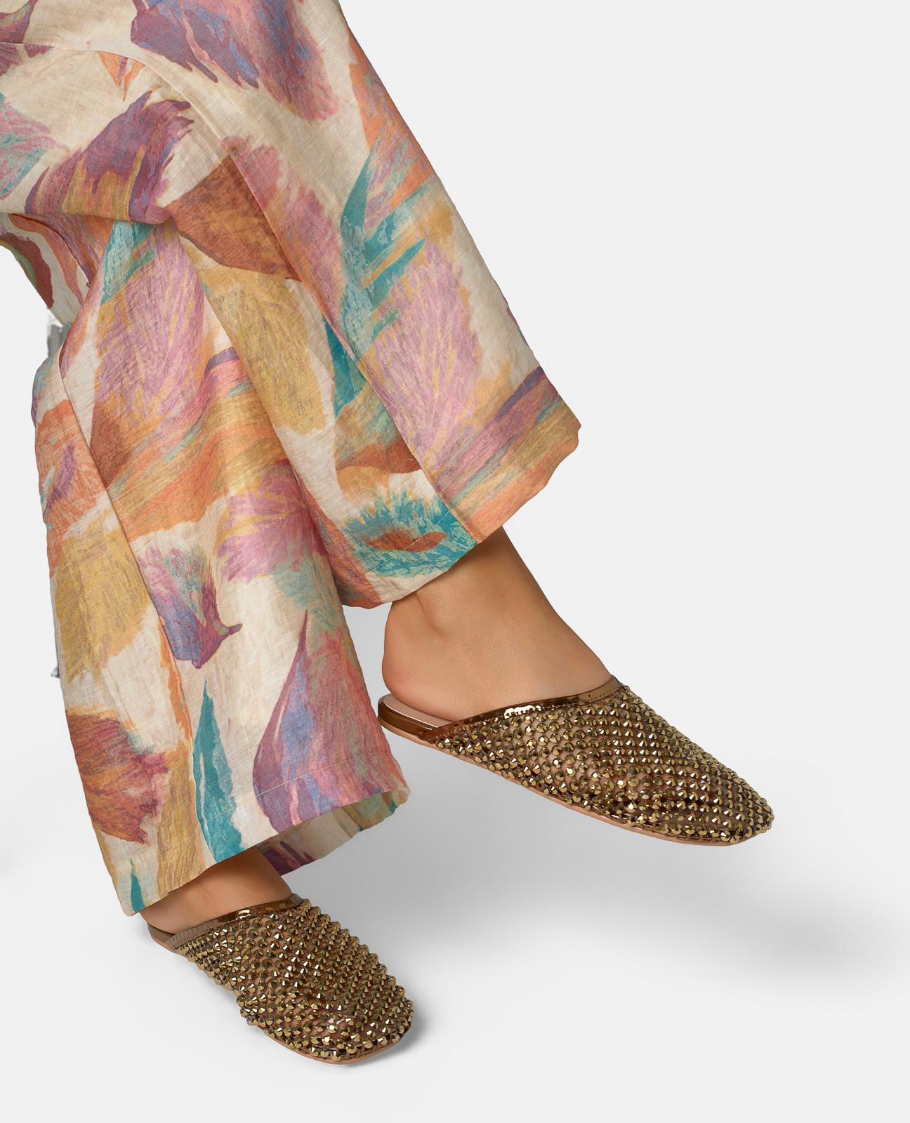 alma-en-pena-flat-mesh-mule-sandals-mules-in-bronze-mit-mesh-und-strass image 5