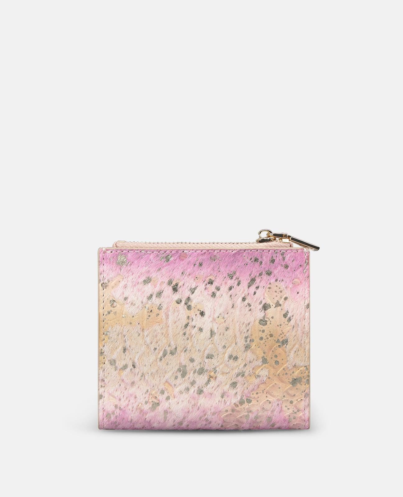 alma-en-pena-square-wallet-eckige-ledergeldb-rse-mit-print-rosa image 2
