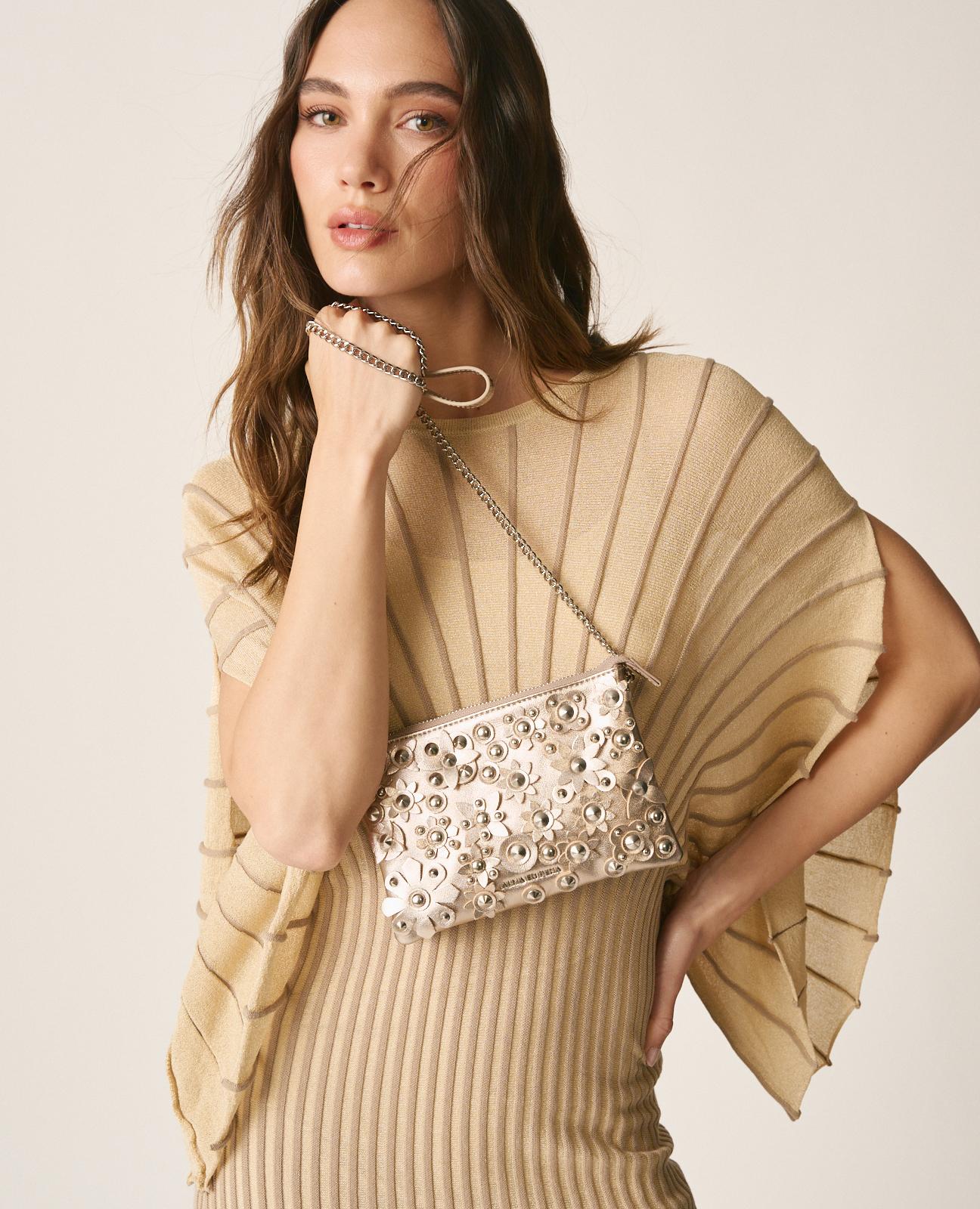 alma-en-pena-alfa-63371-leder-crossbody-mit-blumen-bronze image 1
