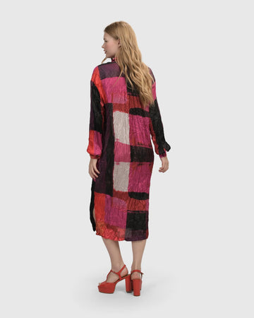 alembika-sunset-strip-shirtkleid-magenta-crinkle-satin image 4