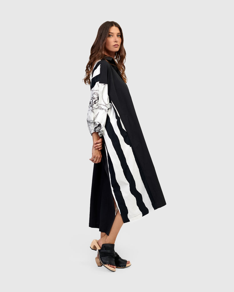 alembika-urban-aarhus-kleid-mix-midi-blusenkleid-aus-baumwolle image 1
