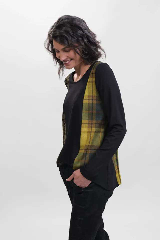 alembika-misto-relaxed-tee-plaid-damen-longsleeve image 1