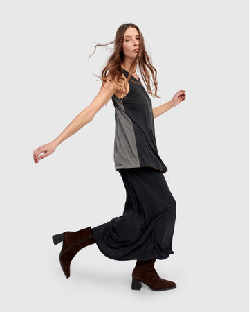 alembika-essential-cupro-pencil-skirt-black-maxi image 7