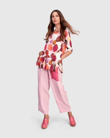 alembika-addison-flouncy-tee-damen-top-magenta-dots image 6