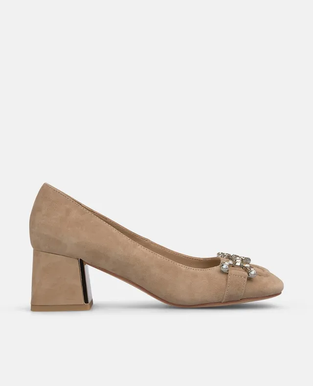 alma-en-pena-stirrup-shoe-with-rhinestones-heel-pumps-6-cm-in-camel image 1