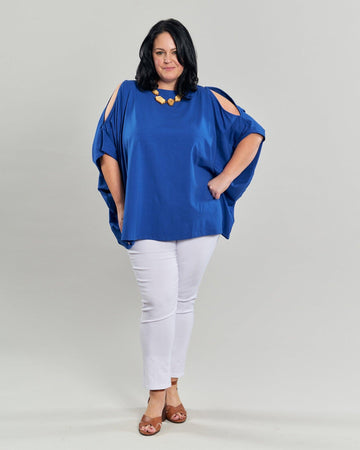 alembika-boxy-dolman-top-cobalt-cold-shoulder image 2